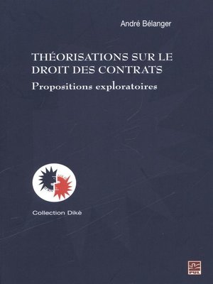 cover image of Théorisation sur le droit des contrats